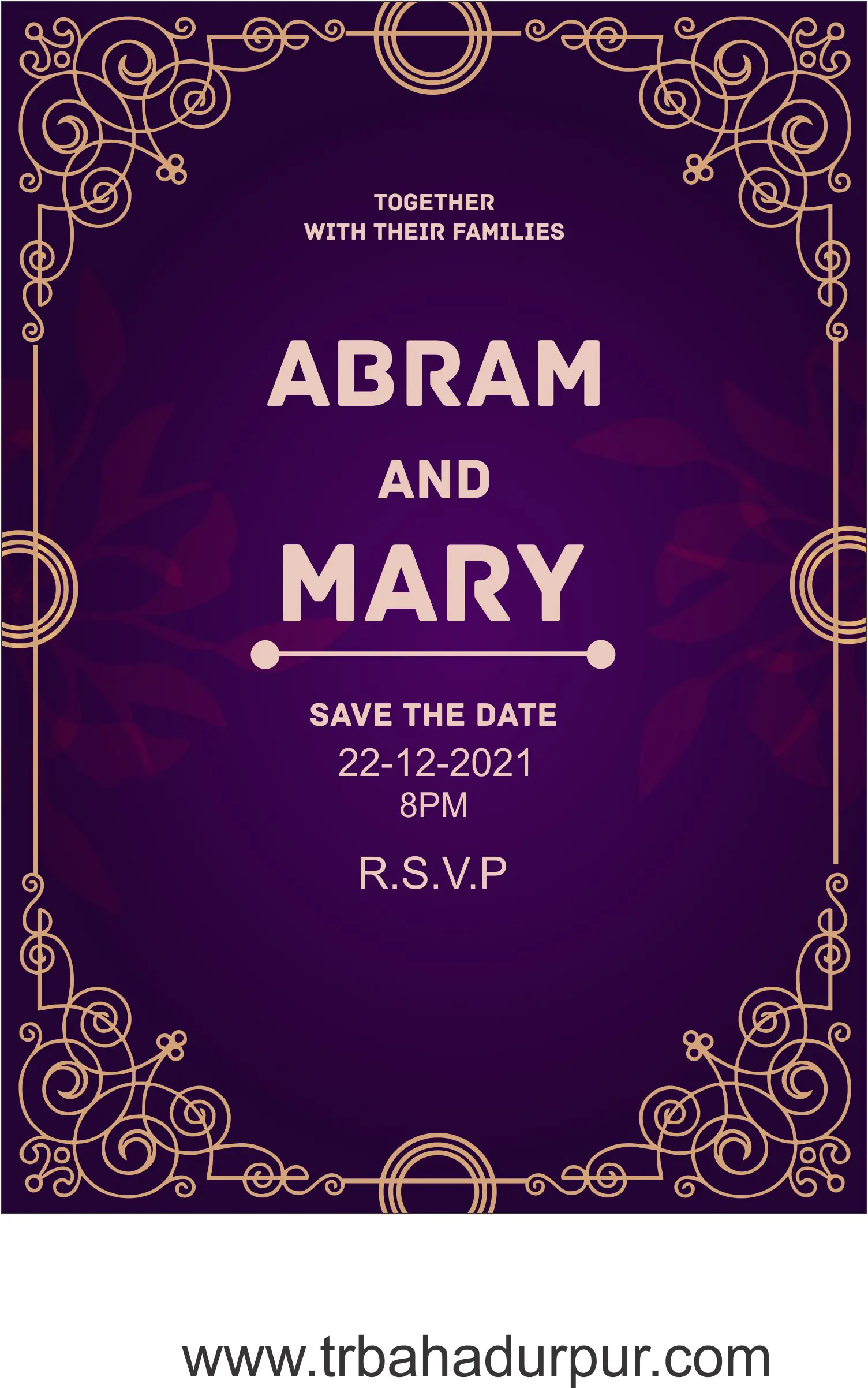 wedding invitation card design