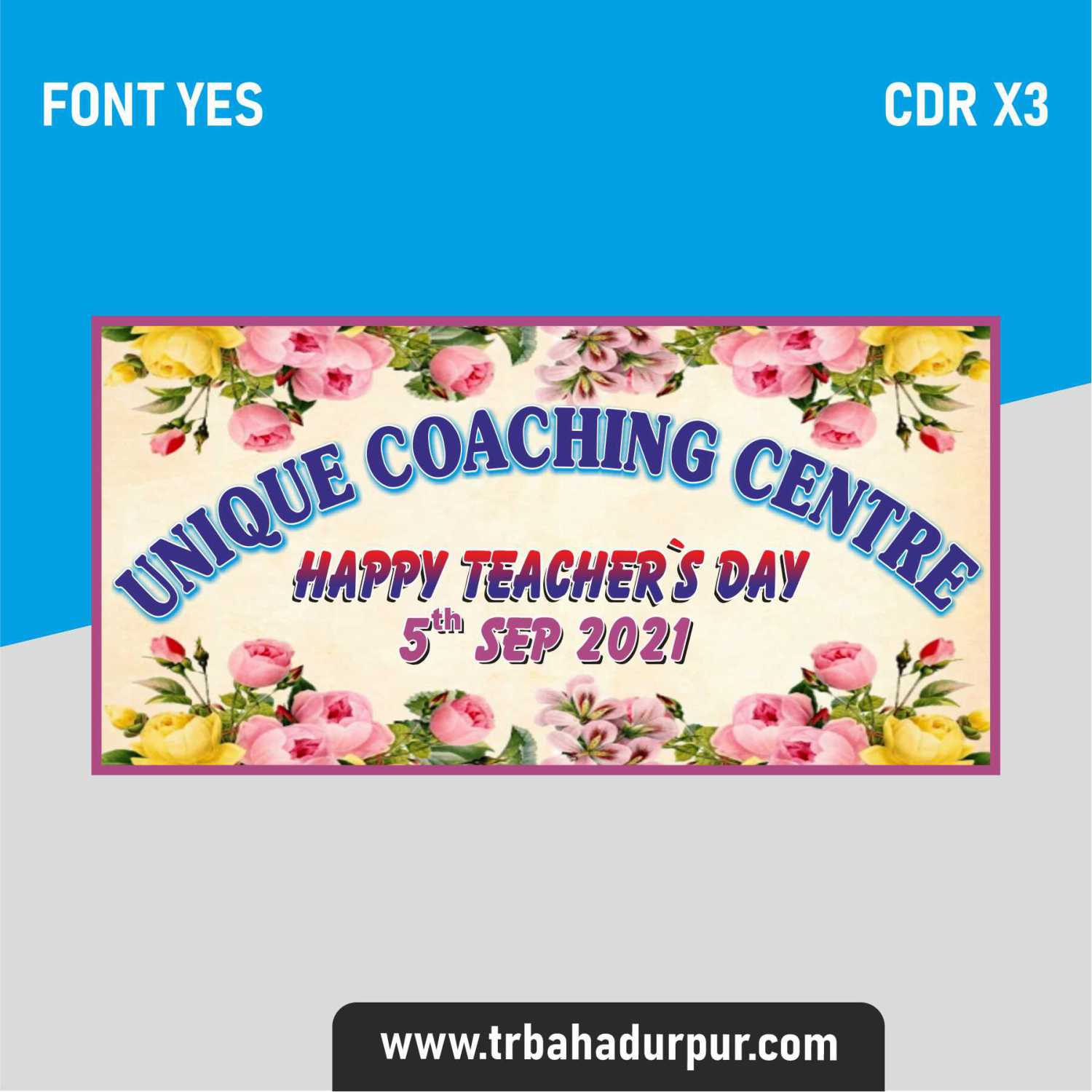 Happy Teacher's Day Banner Designe