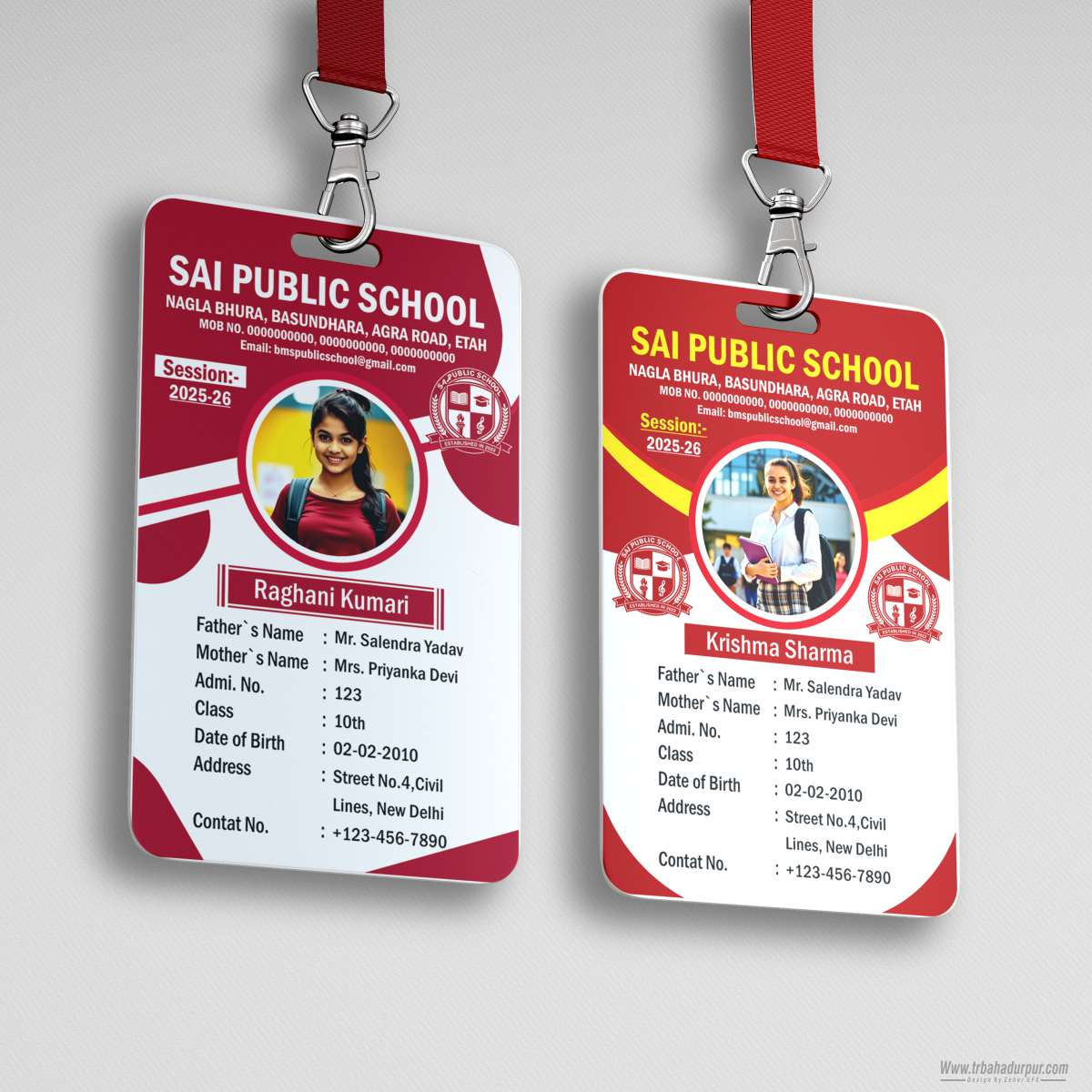SCHOOL ID CARD DESIGN CDR FILE