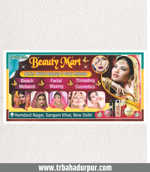 beauty parlour banner design cdr file