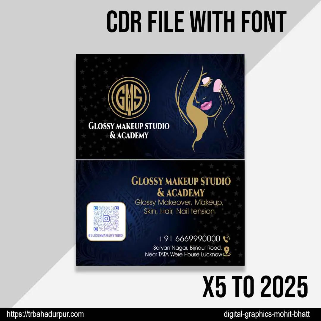 Beauty Salon Visiting Card CDR File