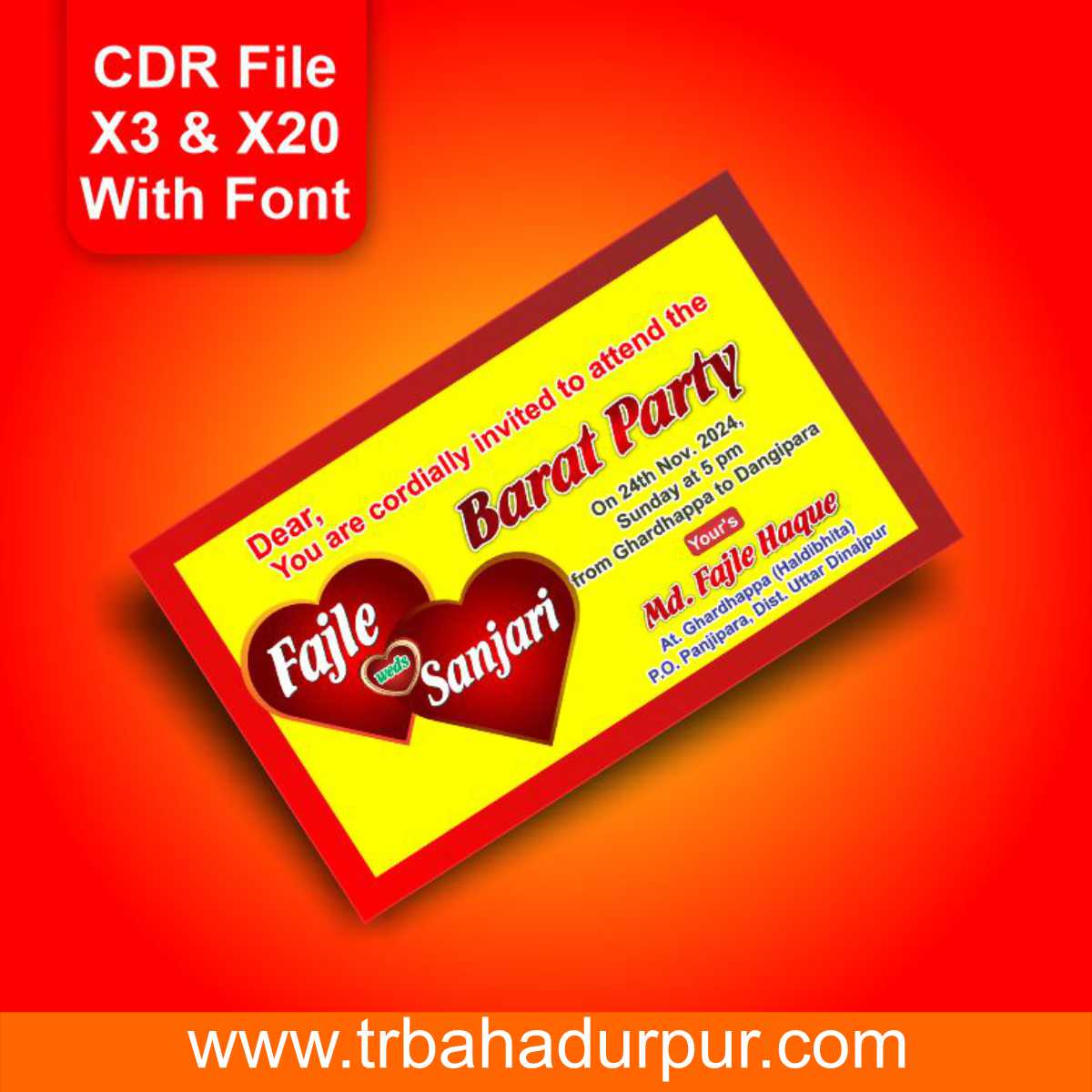 Barat Card Design CDR File