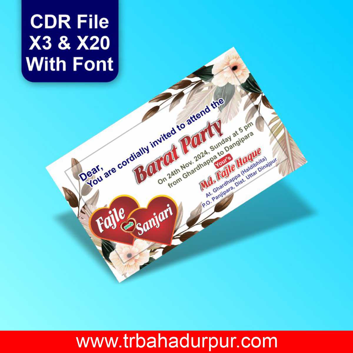 Barat Card Design CDR File