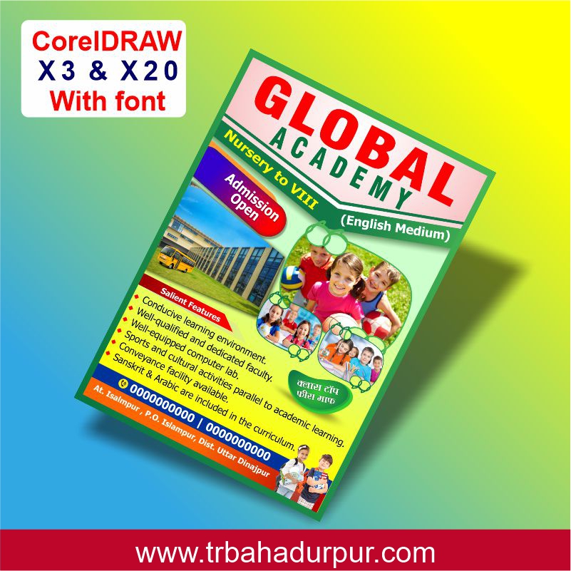 Academy Flyer Design CDR File