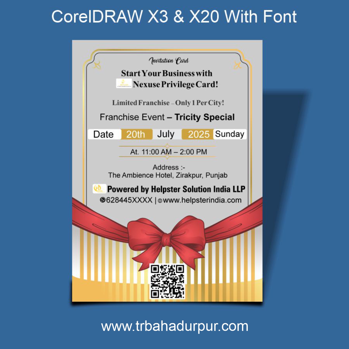 Event Invitation Card CDR File