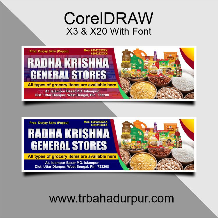 General Stores Banner Design CDR File